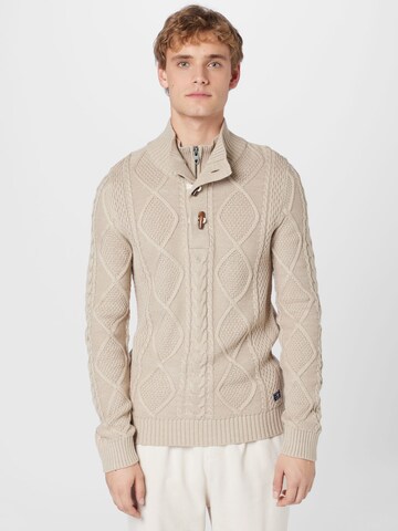 JACK & JONES - Jersey 'JEAN' en beige: frente