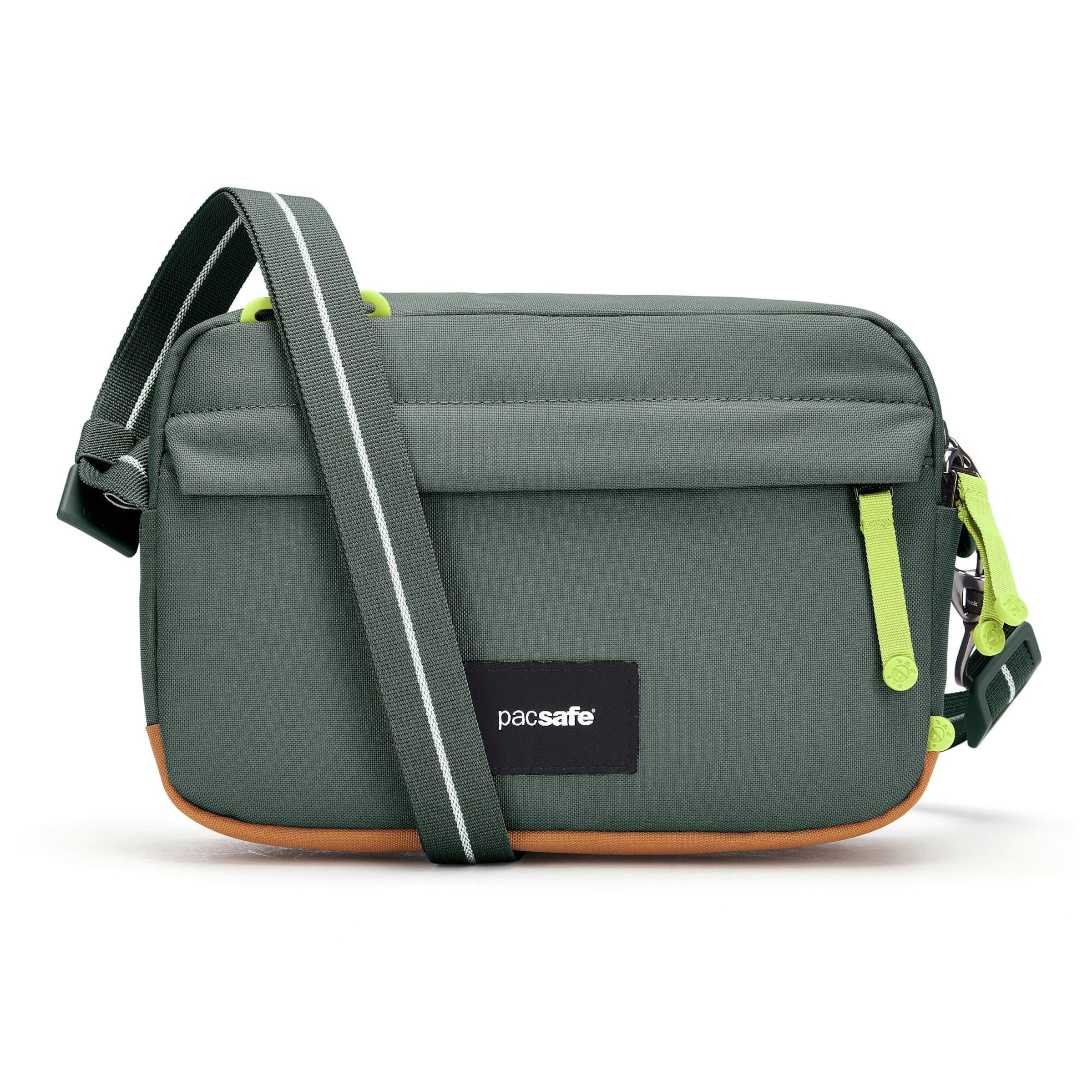 Pacsafe Crossbody Bag in Green: front