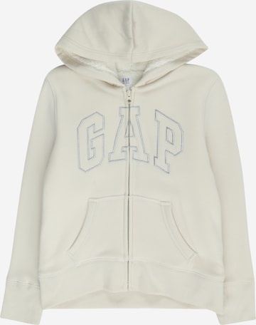 GAP Sweat jacket in White: front