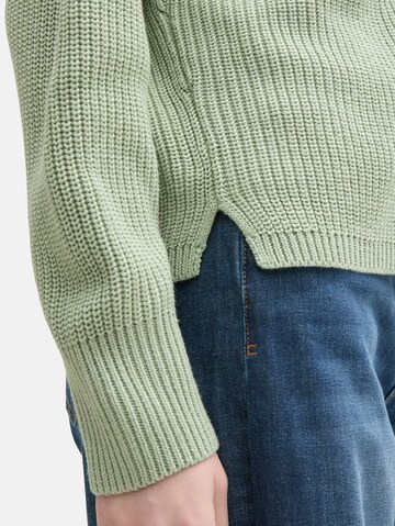 TOM TAILOR DENIM Strickjacke in Grün