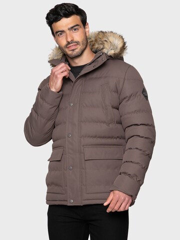 Threadbare Winter jacket 'Carrow' in Brown: front
