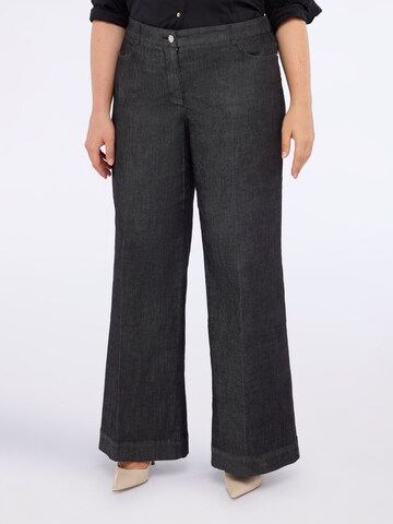 Fiorella Rubino Regular Jeans in Zwart: voorkant