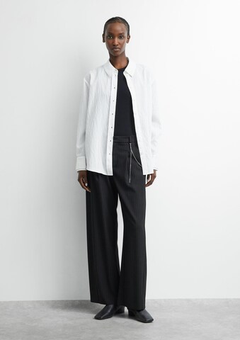 COMMA Wide Leg Hose in Schwarz: Vorderseite
