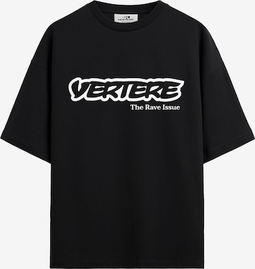 Vertere Berlin Shirt 'THE RAVE ISSUE' in Black: front