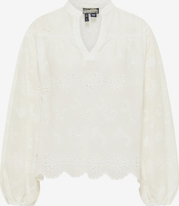 DreiMaster Vintage Blouse in White: front