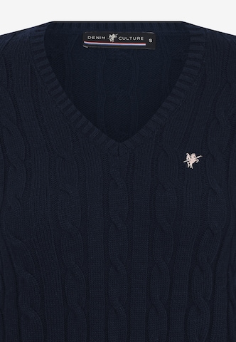 DENIM CULTURE Sweater 'Bloom' in Blue