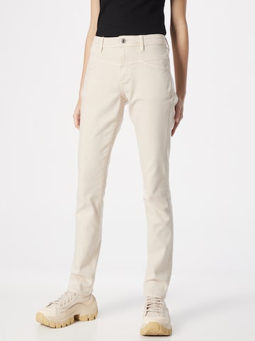 s.Oliver Slimfit Jeans i beige: framsida