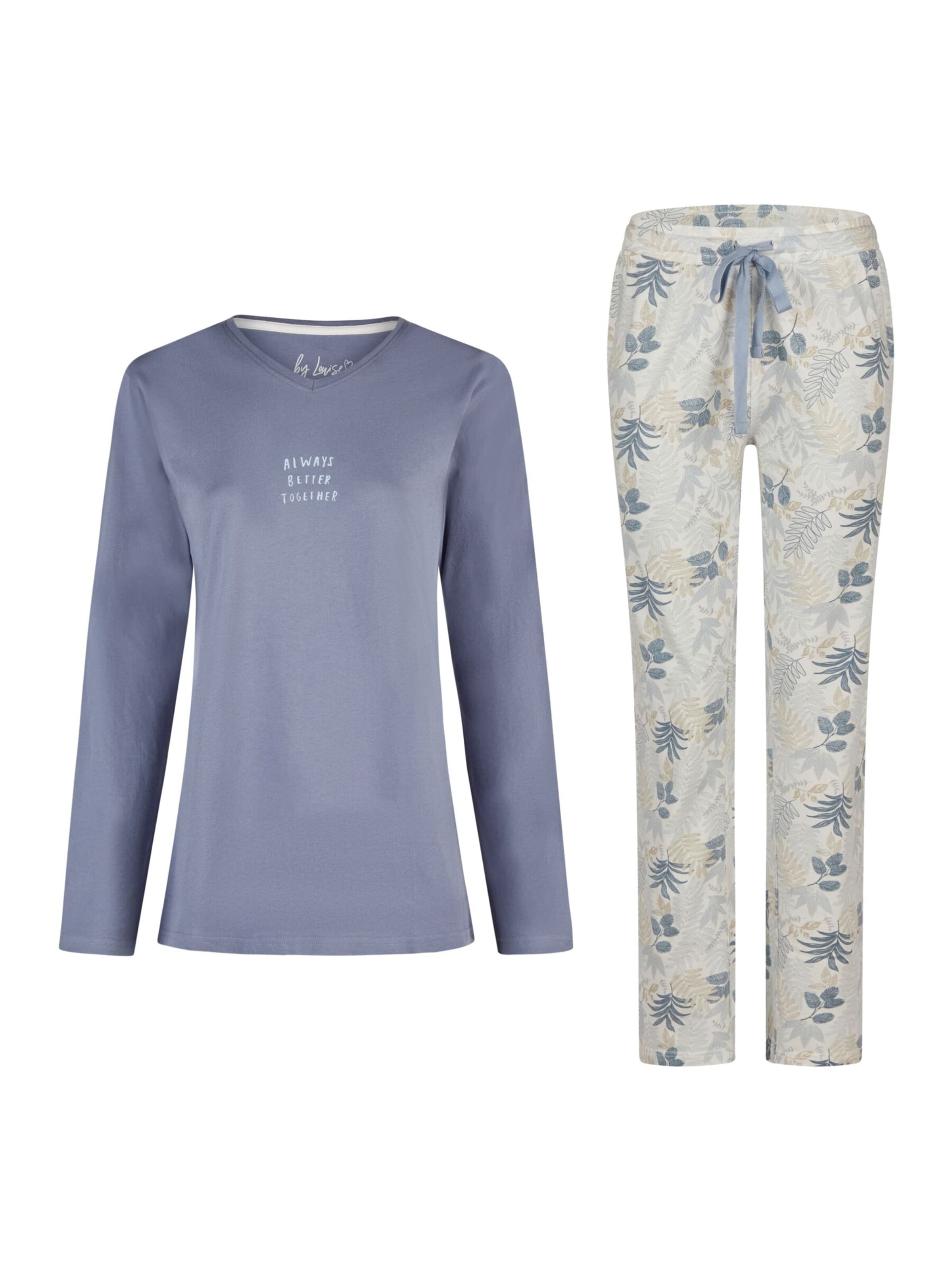 By Louise Pajama in Blue: front