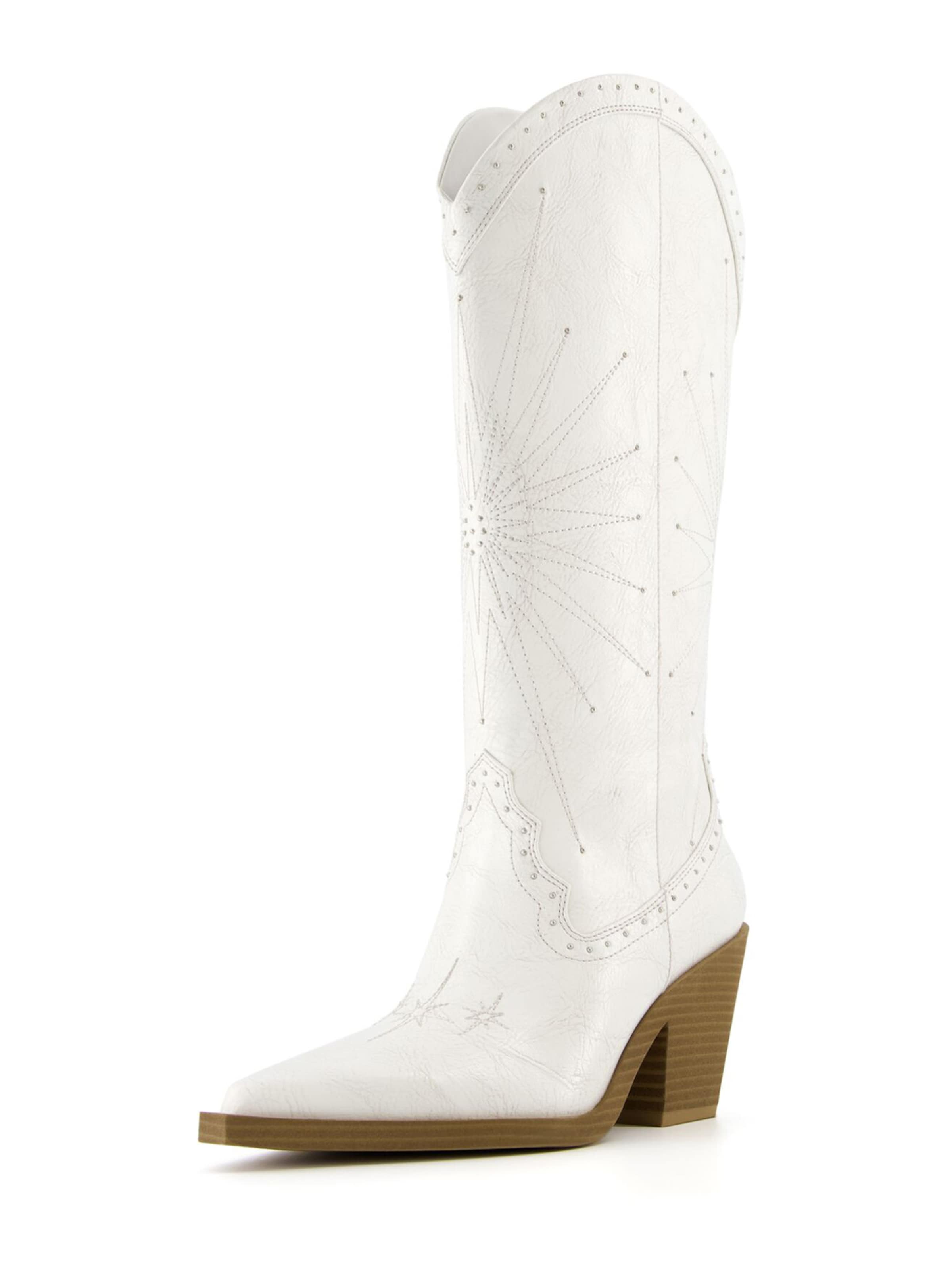 Ladies white hot sale western boots