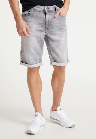 Petrol Industries - regular Sudadera con cremallera en gris: frente