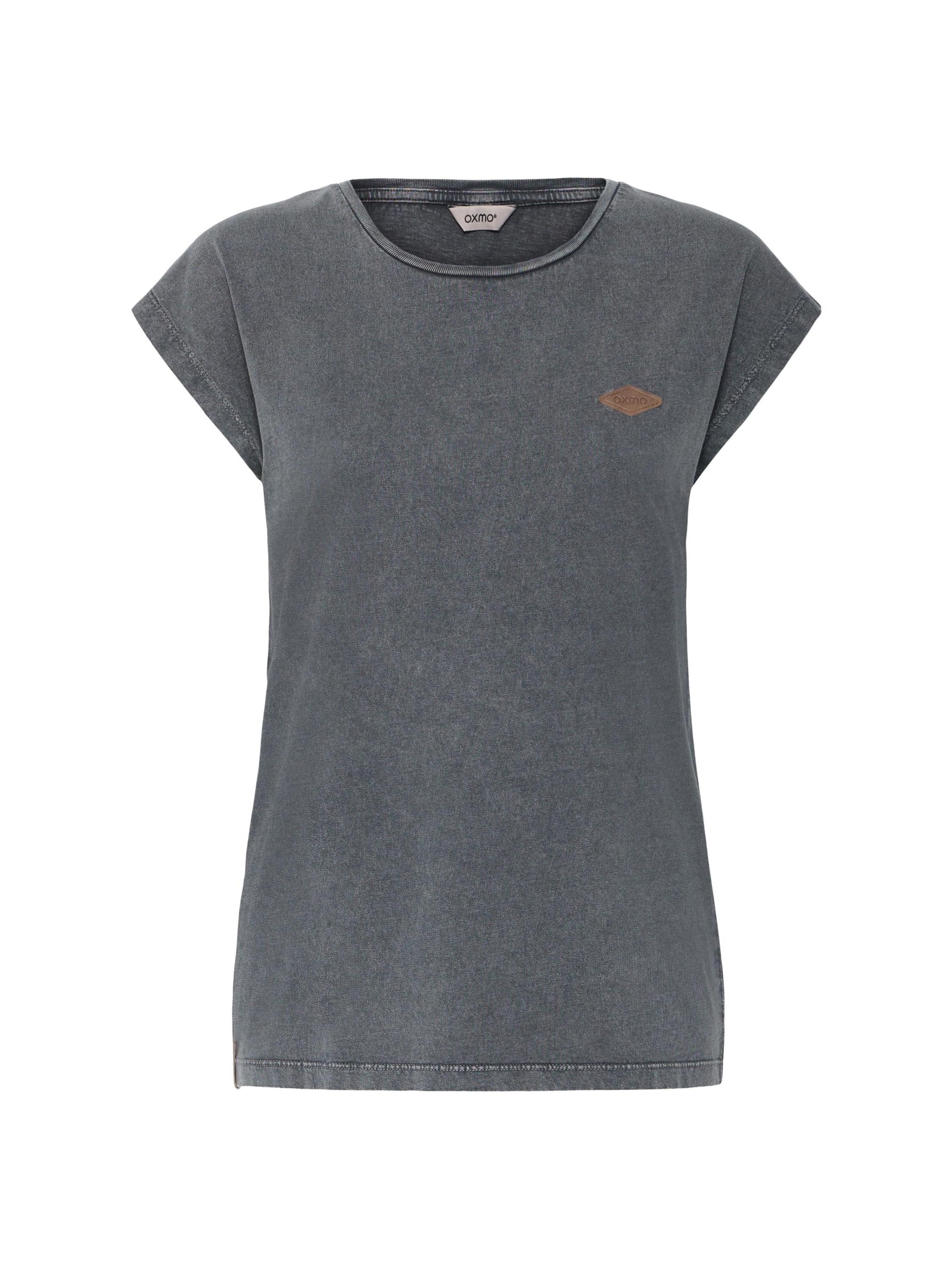Oxmo Shirt ' OXSille ' in Grijs: voorkant