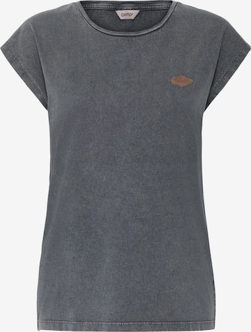 Oxmo Rundhalsshirt ' OXSille ' in Grau: Vorderseite