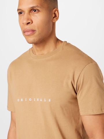 Coupe regular T-Shirt 'COPENHAGEN' JACK & JONES en marron