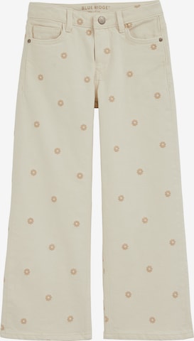 WE Fashion Wide Leg Farkut värissä beige: etupuoli