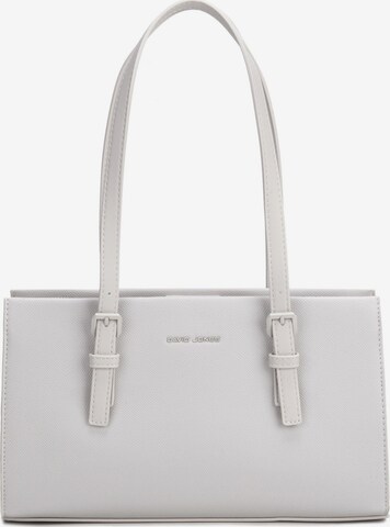 Borsa a spalla 'Borsa a spalla David Jones ecopelle Saffiano manici piatti regolabili' di David Jones in beige: frontale