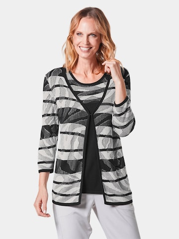 Goldner Knit Cardigan in Grey: front