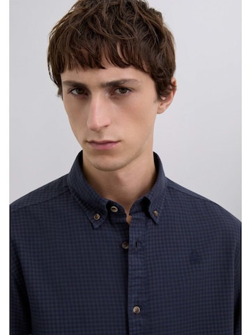 Scalpers Средняя посадка Рубашка 'Scdye Check' в Синий