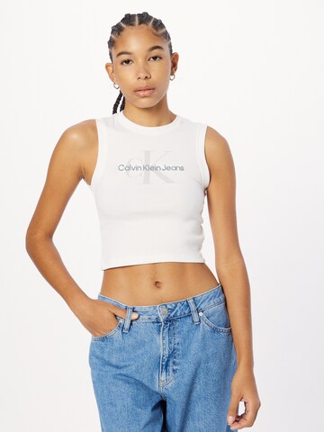 Calvin Klein Jeans Top in Weiß: predná strana