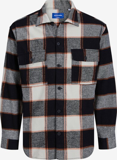 JACK & JONES Skjorta 'FRI' i orange / svart / vit, Produktvy