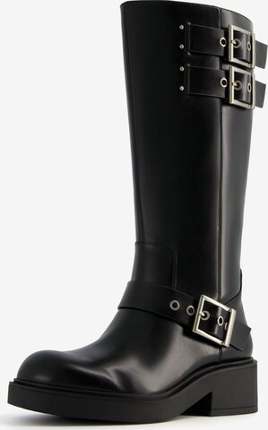 Bottes Bershka en noir : devant