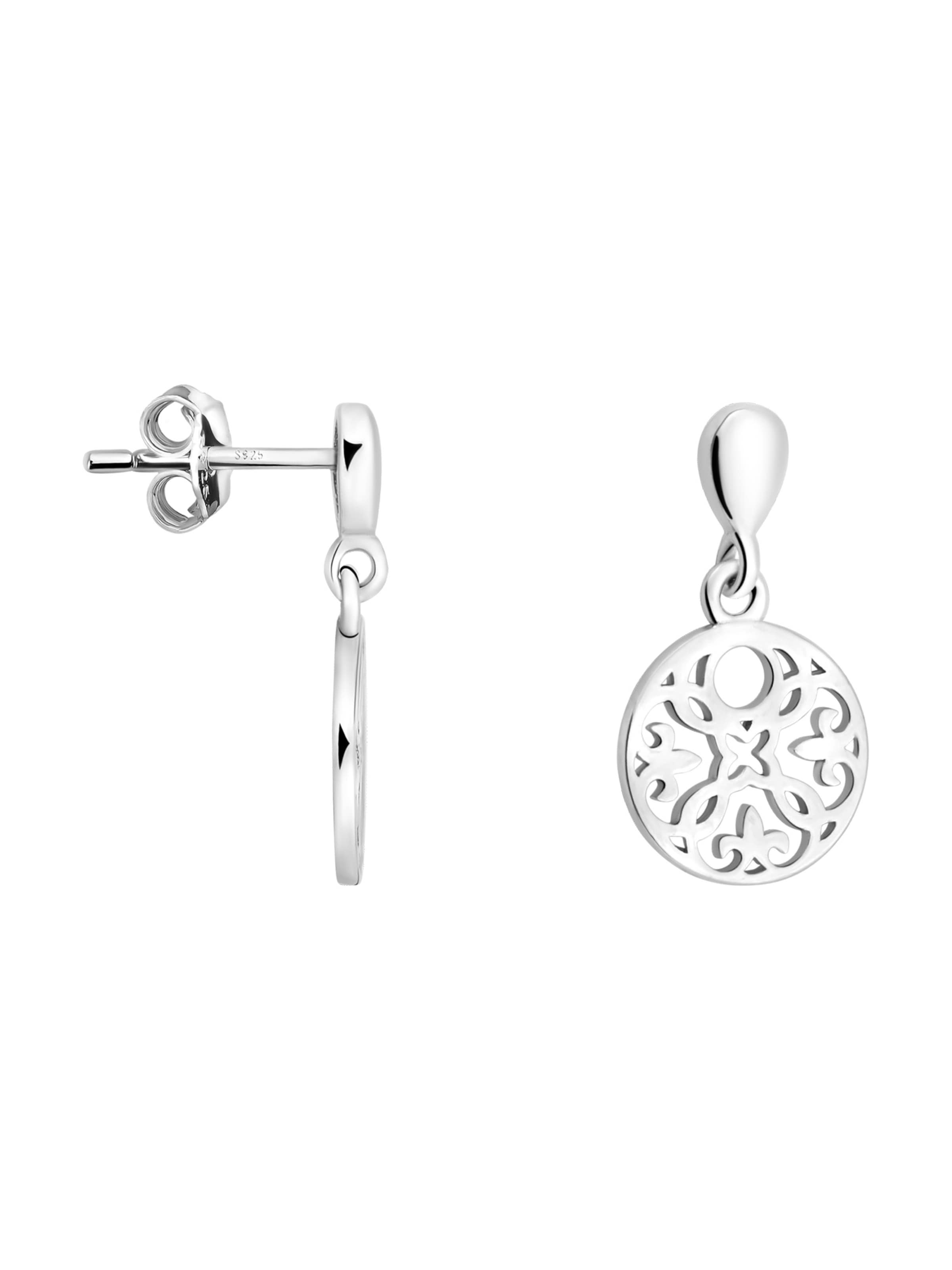 Sofia Milani Earrings 'Circle' in Silver: front