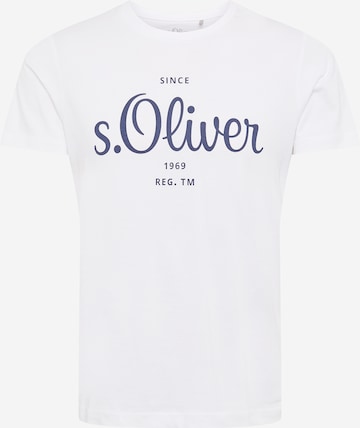 T-Shirt s.Oliver en blanc : devant