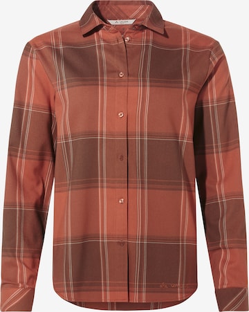 VAUDE Multifunctionele blouse ' Farsund III' in Bruin: voorkant