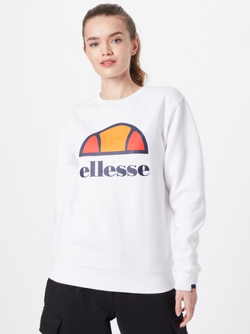 ELLESSE Athletic Sweatshirt 'Corneo' in White: front