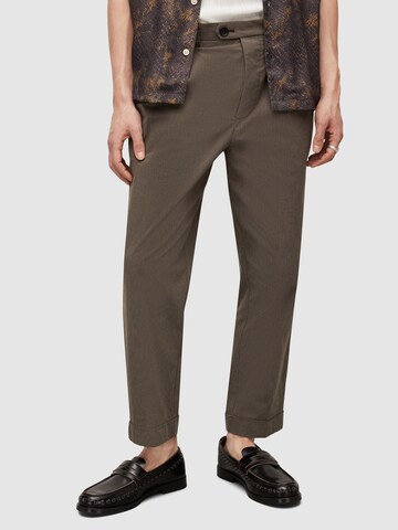 AllSaints Regular Pleat-Front Pants 'CAPELLA' in Brown