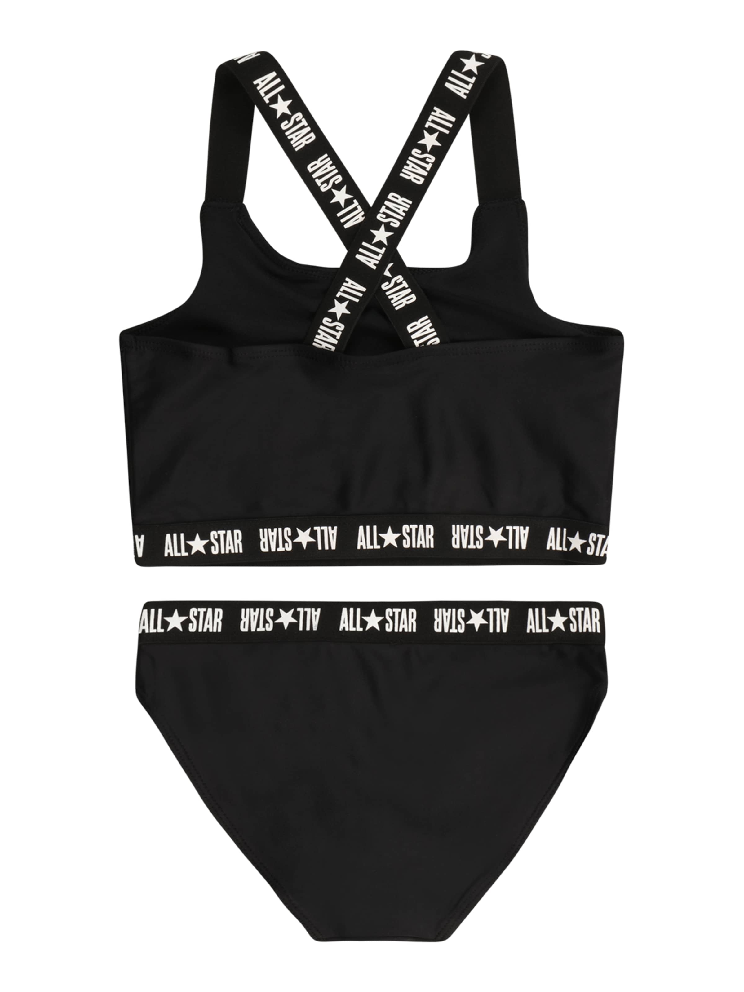 Bustier Bikini CONVERSE en noir