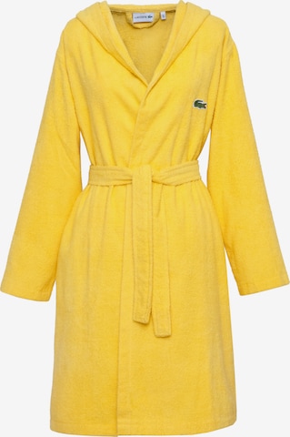 LACOSTE Short Bathrobe in Yellow: front