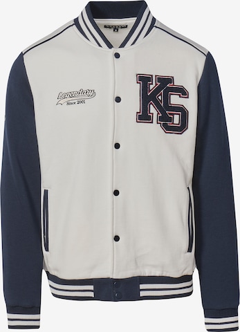 KOROSHI Between-season jacket in White: front