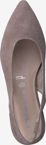 TAMARIS Ballet Flats with Strap in Grey