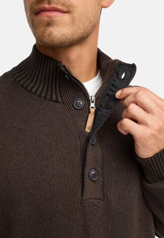 INDICODE JEANS Sweater 'INRajas' in Brown