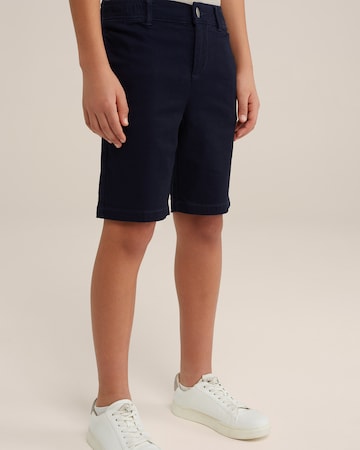 Coupe slim Pantalon WE Fashion en bleu : devant