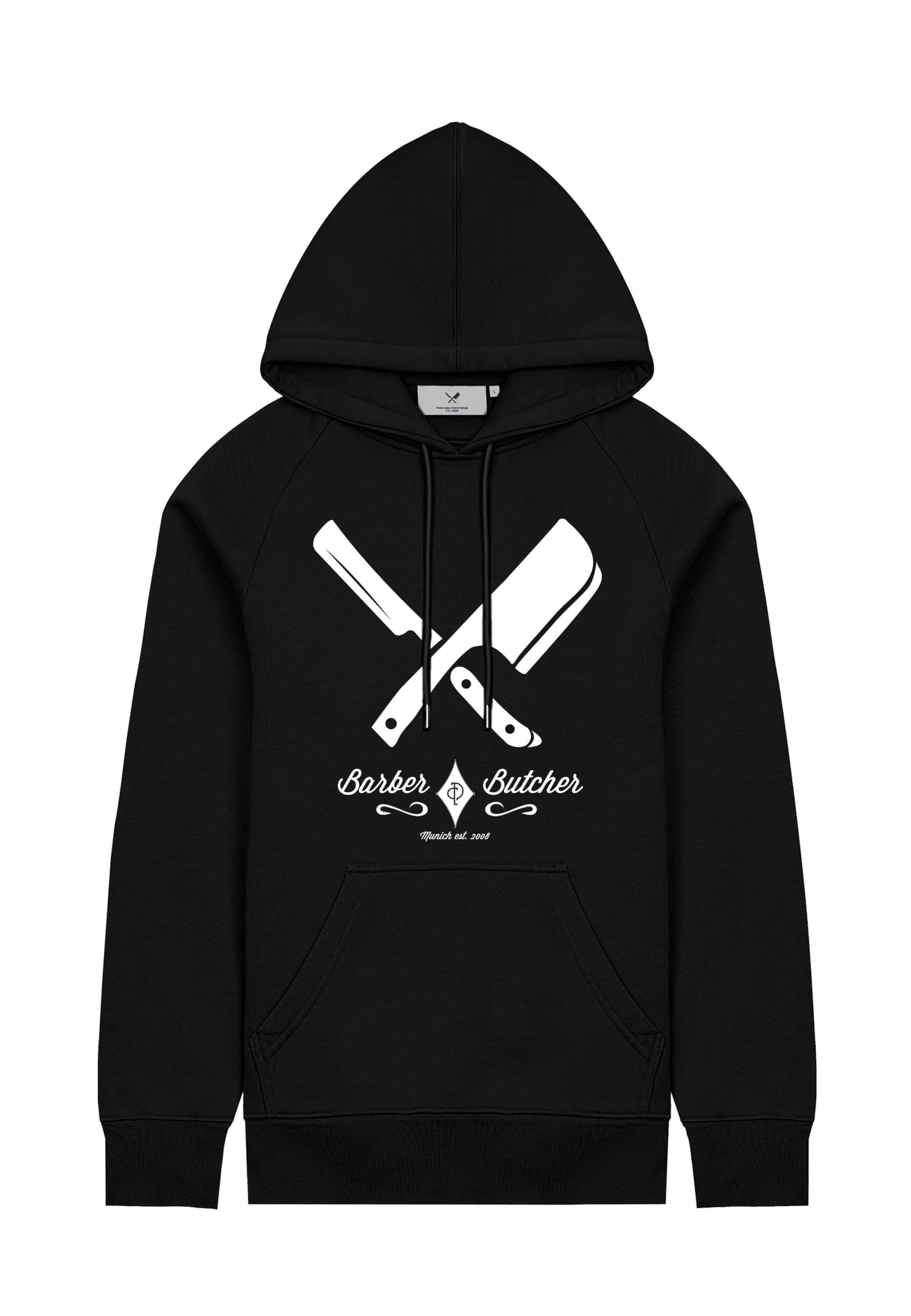 Distorted People Sweatshirt in Zwart: voorkant