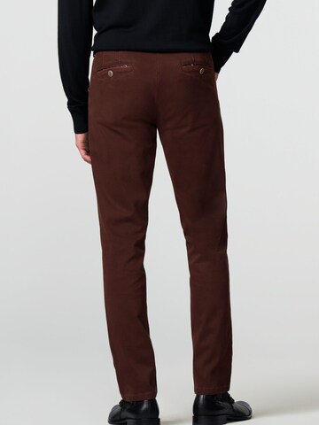 MEYER Regular Chino 'Chicago' in Rood