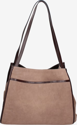 Borsa a spalla di Gave Lux in beige: frontale