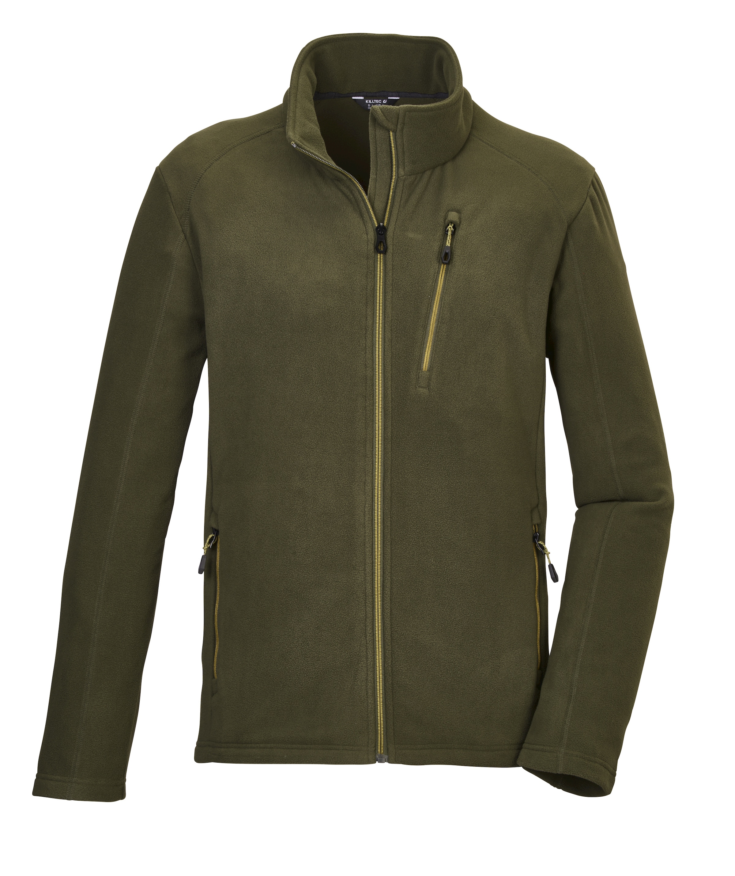 KILLTEC Athletic Fleece Jacket in Green: front