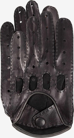 Gretchen Full Finger Gloves in Black: front