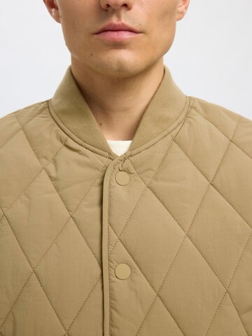 Veste mi-saison SELECTED en marron