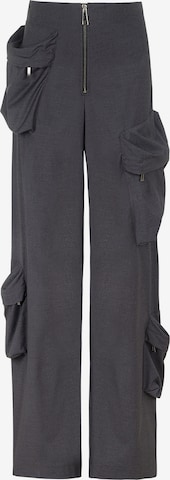 Loosefit Pantalon cargo NOCTURNE en gris : devant