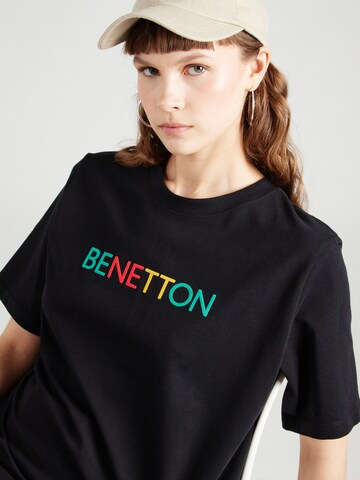 UNITED COLORS OF BENETTON Shirt in Zwart
