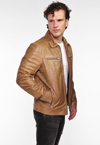 Veste mi-saison 'William' Maze en marron : devant