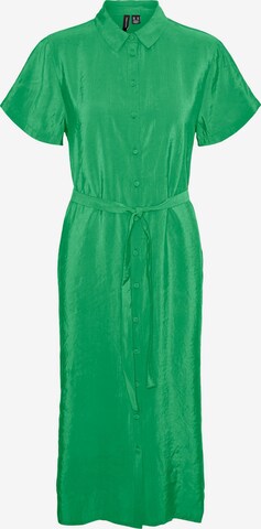 Vero Moda Petite Košeľové šaty 'QUEENY' - Zelená: predná strana