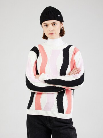 Pull-over 'OMA' b.young en blanc : devant