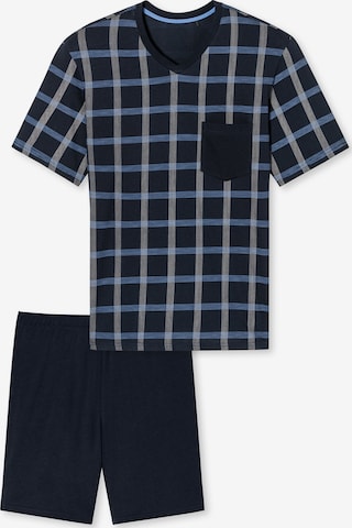 Pyjama court ' V-Ausschnitt - Comfort Nightwear ' SCHIESSER en bleu : devant