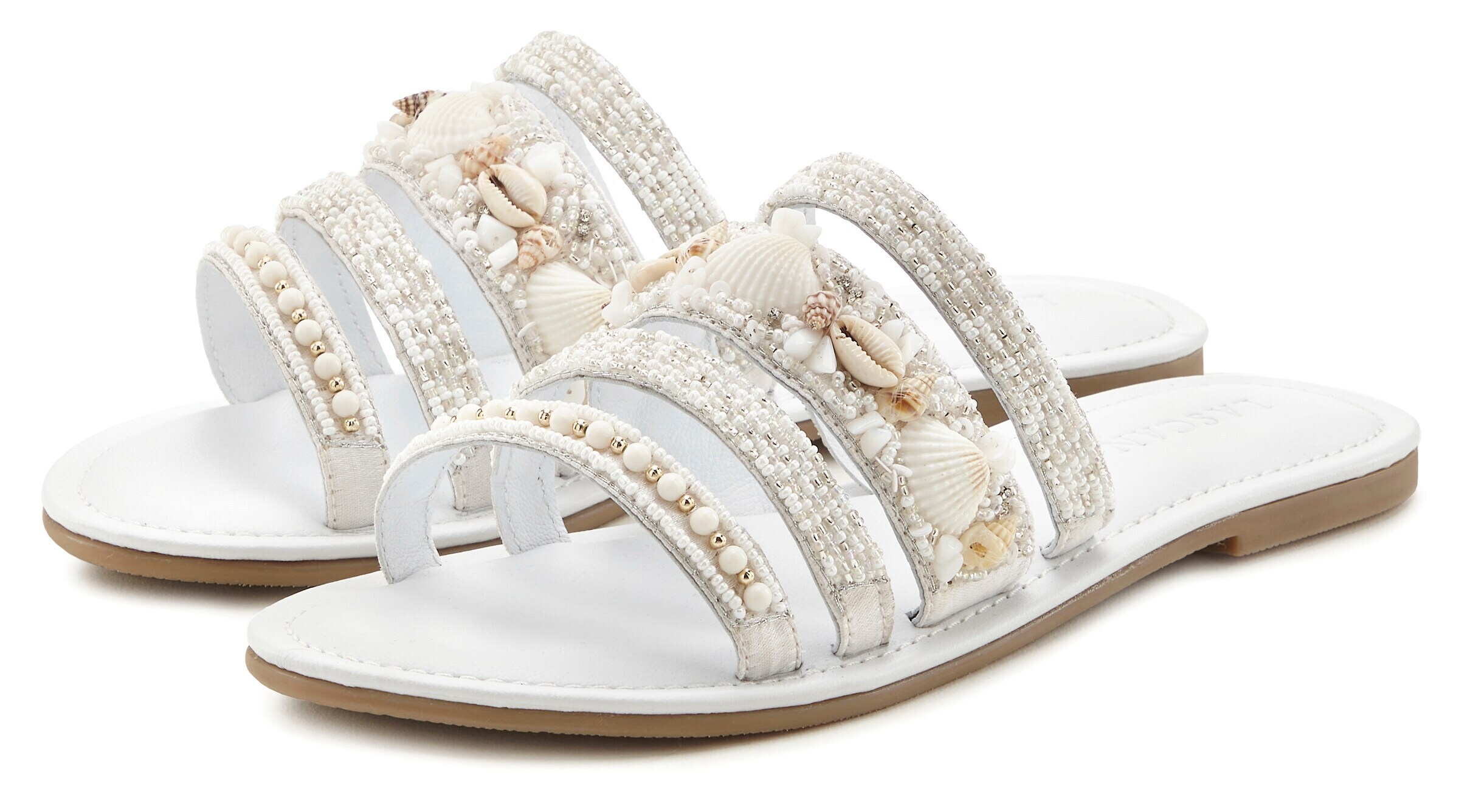 LASCANA Mules in White