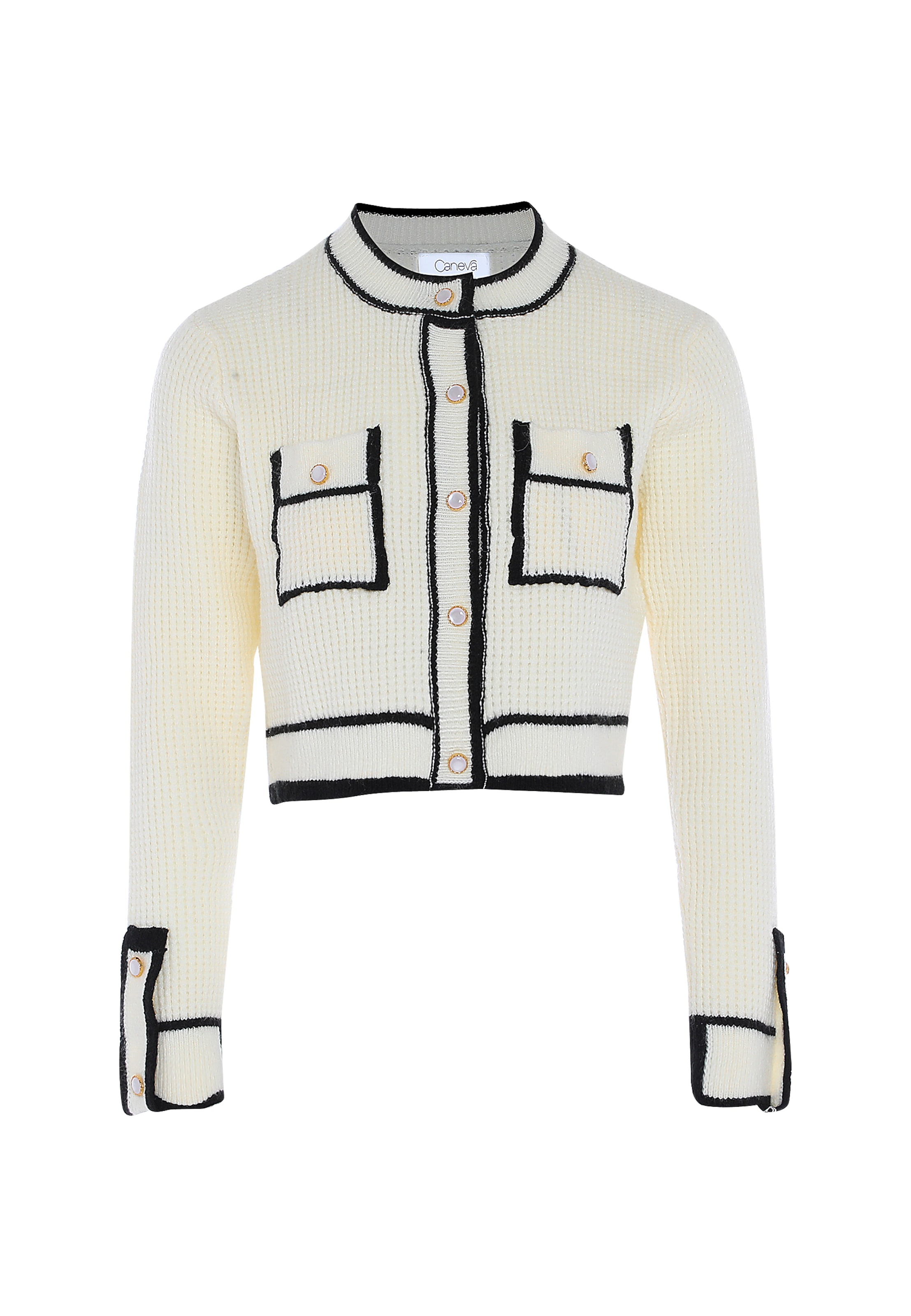caneva - Casaco de malha em branco: frente