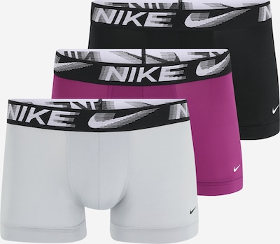 NIKE Cueca desportiva em cinzento claro / vermelho violeta / preto / branco, Vista do produto